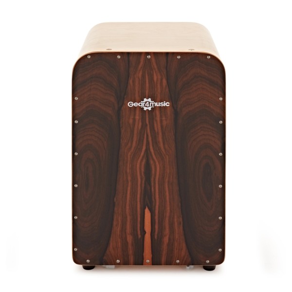Deluxe String Cajon by Gear4music, Black Persimmon