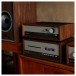 LEAK TruStream Music Streamer, Walnut lifestyle 1
