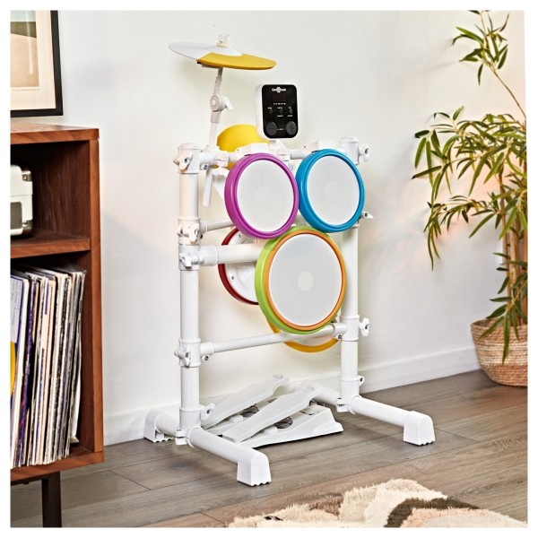 Junior Electronic Drum Kit by Gear4music, White
