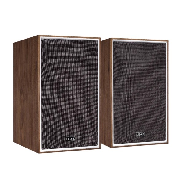 LEAK Sandwich 150 Bookshelf Speakers, Walnut angle