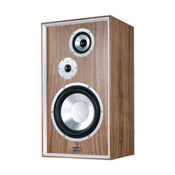 LEAK Sandwich 250 Bookshelf Speakers, Walnut left 
