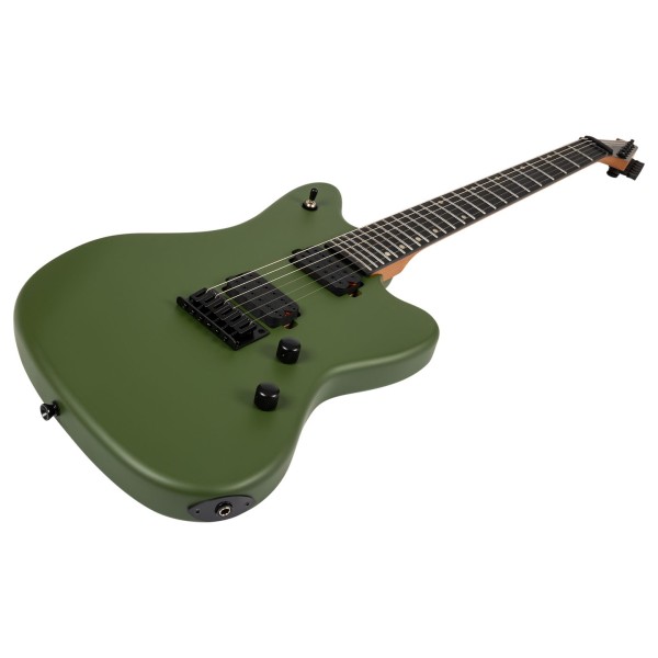 Spira Guitars J-400 MGR, Satin Green - angled shot