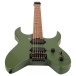 Spira Guitars S-400 Headless MGR, Satin Green - lower bout