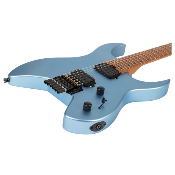 Spira Guitars S-400 Headless MPB, Satin Blue - body