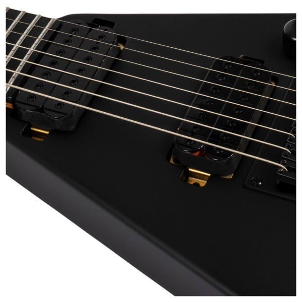 Spira Guitars V-407 MBK, Satin Black - pickups