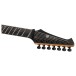 Spira Guitars V-407 MBK, Satin Black - headstock