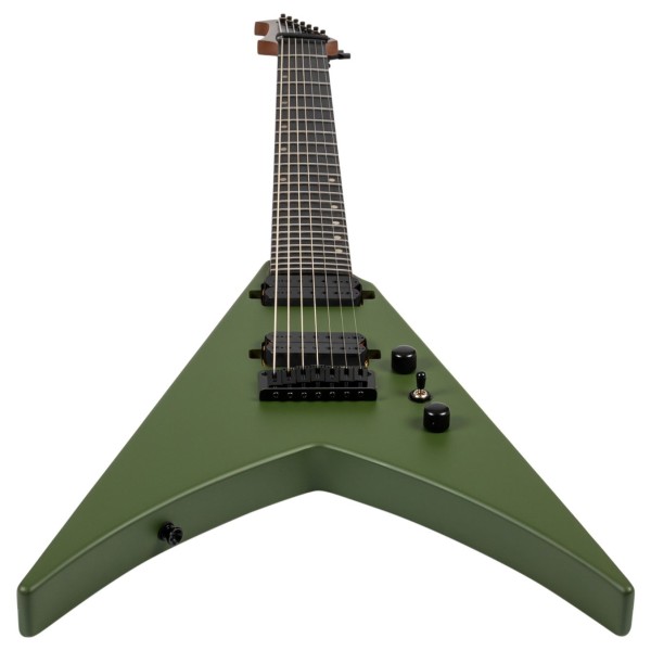 Spira Guitars V-407 MGR, Satin Green - lower bout