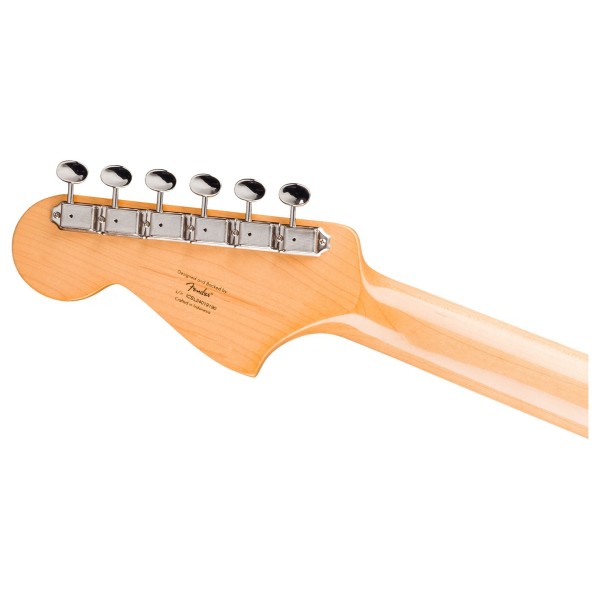 Squier FSR Classic Vibe Bass VI LRL, Burgundy Mist - headstock back 