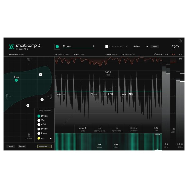 SSL x Sonible Synergy Pack  - Sonible smart comp 3