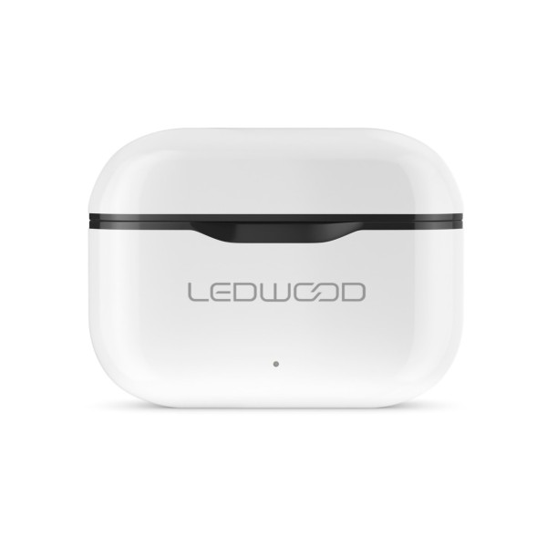 Ledwood Tws Capella Bluetooth Earphones 5.0, White closed 
