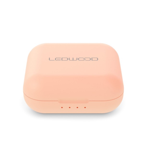 Ledwood Tws Hubble Bluetooth Earphones 5.0, Pink - case 