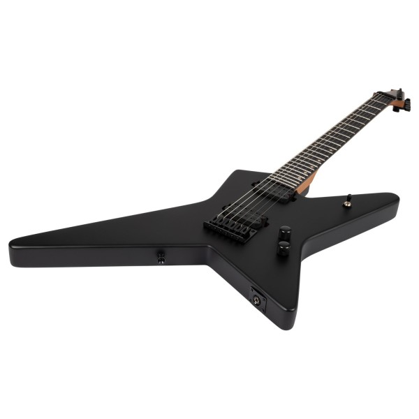 Spira Guitars SR-400 MBK, Satin Black - angled shot