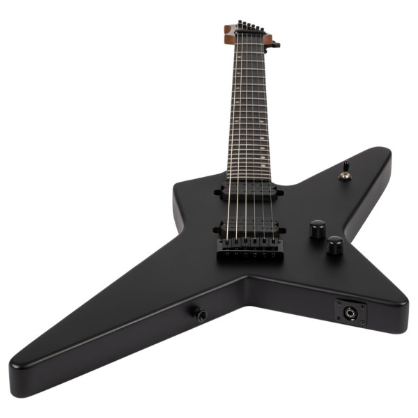 Spira Guitars SR-400 MBK, Satin Black - lower bout