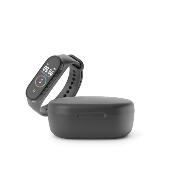 Ledwood Sports Park TWS Earphones + Activity Tracker Kepler, Black closed 