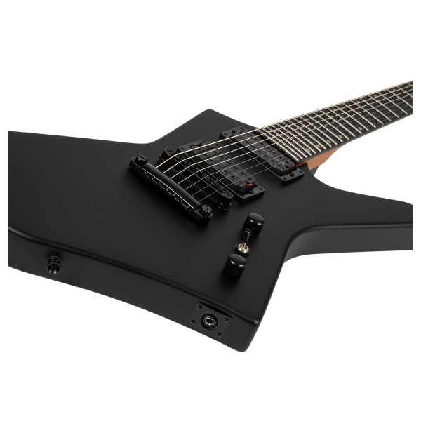 Spira Guitars X-407 MBK, Satin Black - body