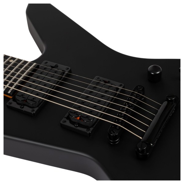 Spira Guitars X-407 MBK, Satin Black - hardware