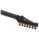 Spira Guitars X-407 MBK, Satin Black - headstock