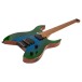 Spira Guitars S-500 Headless, Green Burst - angled shot