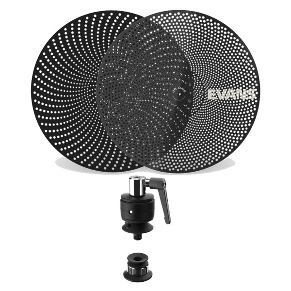 Evans Hybrid Sensory Percussion Hi-hat Sensor & Evans 14" dB One Hi Hat Cymbals Bundle