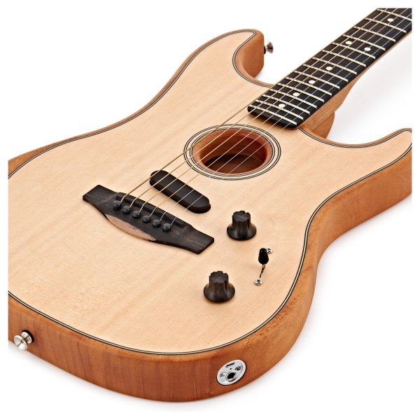 Fender AMERICAN ACOUSTASONICストラト Natural Platinum Fender Acoustasonic Stratocaster Exotic Wood Acoustic ギター