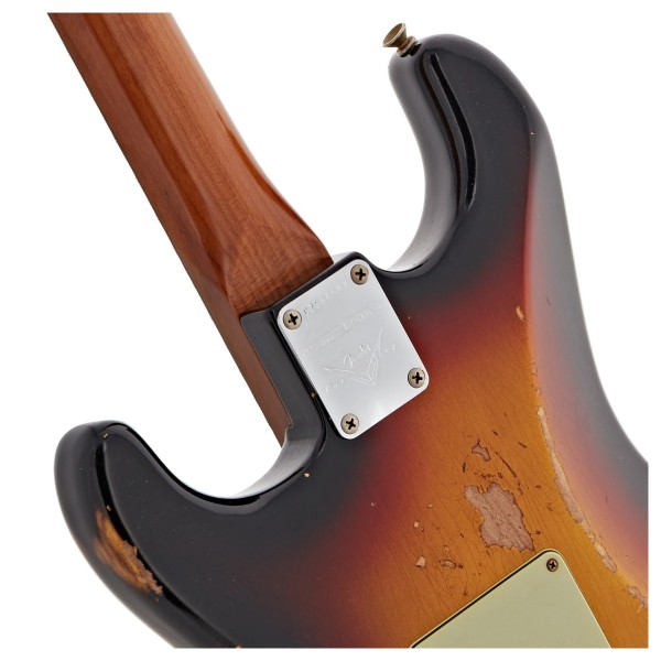 Fender Custom Shop Limited Edition 60s DualMag II Compound Radius Stratocaster Relic, Target 3tsb - neck joint
