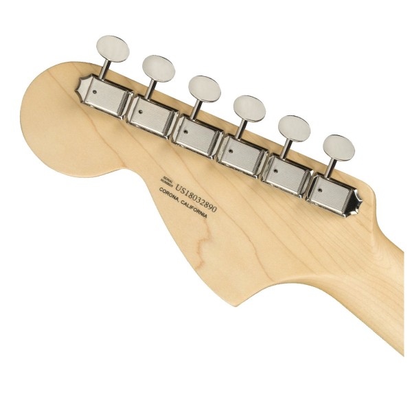 Fender American Performer Stratocaster MN, Satin Lake Placid Blue - headstock back