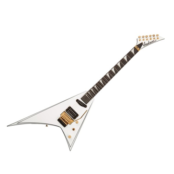Jackson Concept Series Rhoads RR24 HS, White with Black Pinstripes