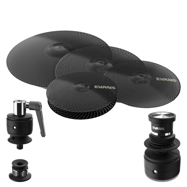 Evans Hybrid Sensory Percussion Cymbal Sensors & dB One Cymbal Pack Bundle