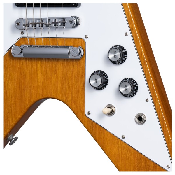 Gibson Flying V 70s, Antique Natural - controls