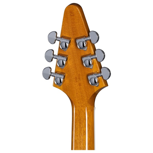 Gibson Flying V 70s, Antique Natural - back of headstock