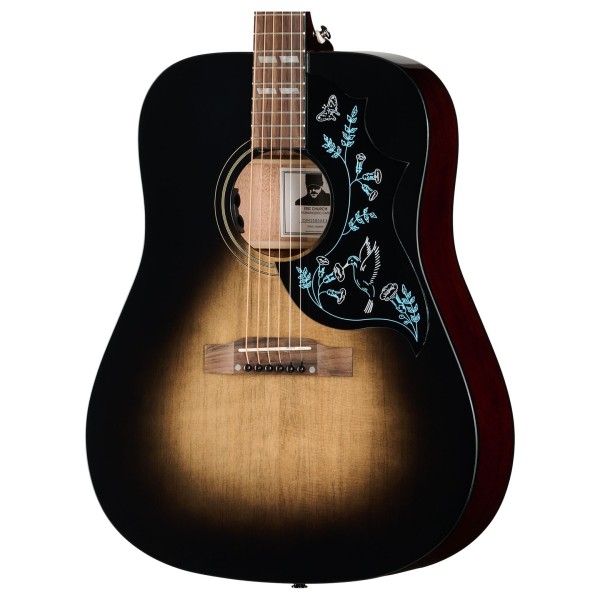 Epiphone Eric Church Hummingbird Dark, Cobra Burst - body