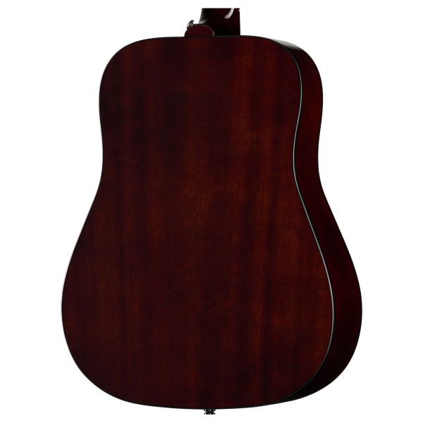 Epiphone Eric Church Hummingbird Dark, Cobra Burst - back of body