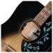Epiphone Eric Church Hummingbird Dark, Cobra Burst - soundhole