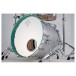Dixon Cornerstone Hybrid 22'' 4pc Shell Pack, Metallic Silver w/Turquoise Blue Hoop