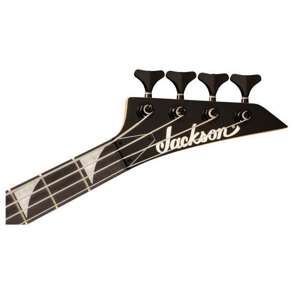 Jackson Limited Edition JS Series Concert Bass Minion JS1X, Silverburst - headstock 