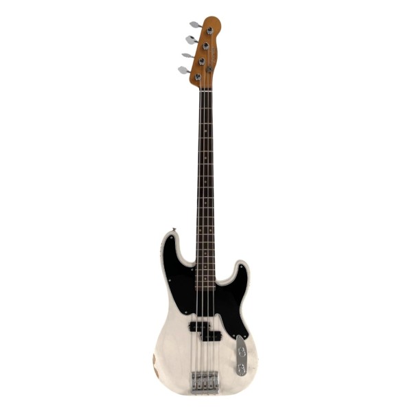 Fender Mike Dirnt Road Worn Precision Bass, RW, White Blonde