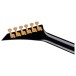 Jackson MJ Series Rhoads RR24MG, Black with Yellow Pinstripes neck
