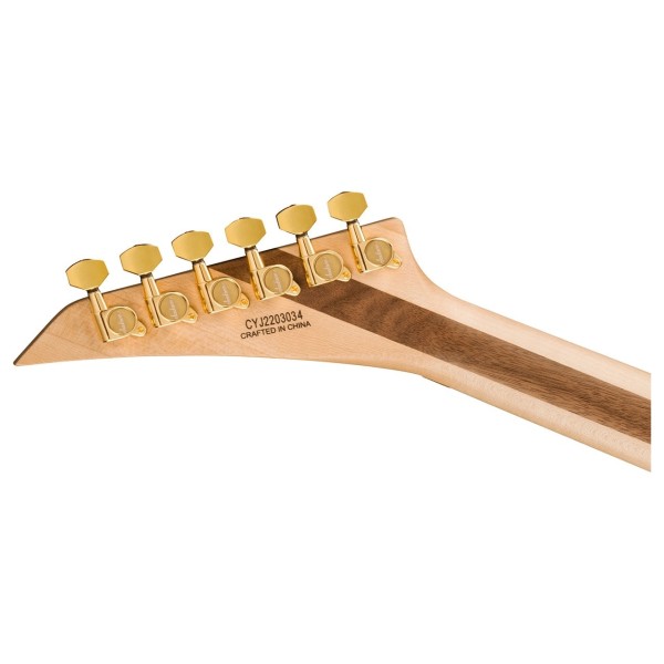 Jackson Pro Plus Series Soloist SLA3, Gold Bullion - Headstock Back