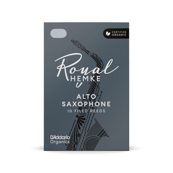 D'Addario Royal Hemke Organic Alto Saxophone Reeds, 4 (10 Pack) 1