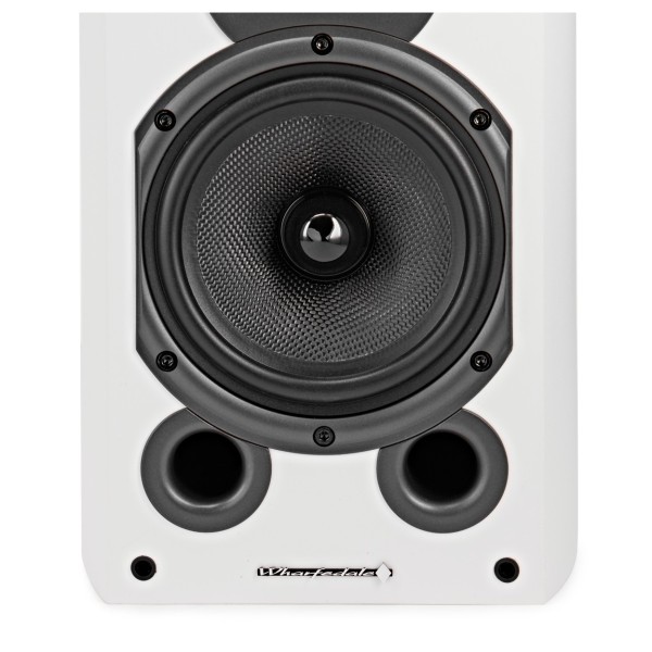 Wharfedale Diamond 9.1 Bookshelf Speakers (Pair), White Front View 2