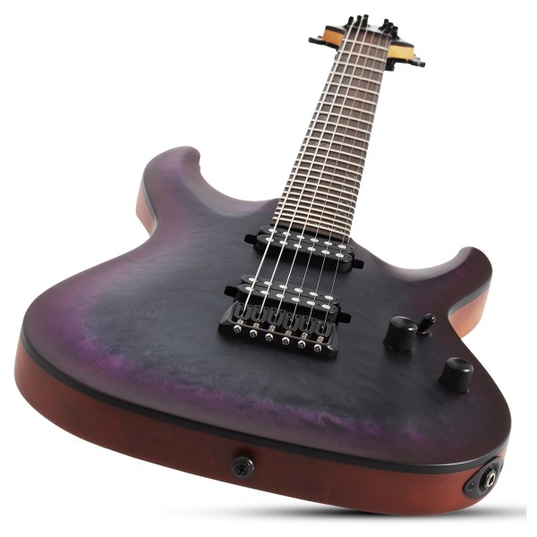 Schecter Omen Extreme-II, Nocturne Shadow - angled shot