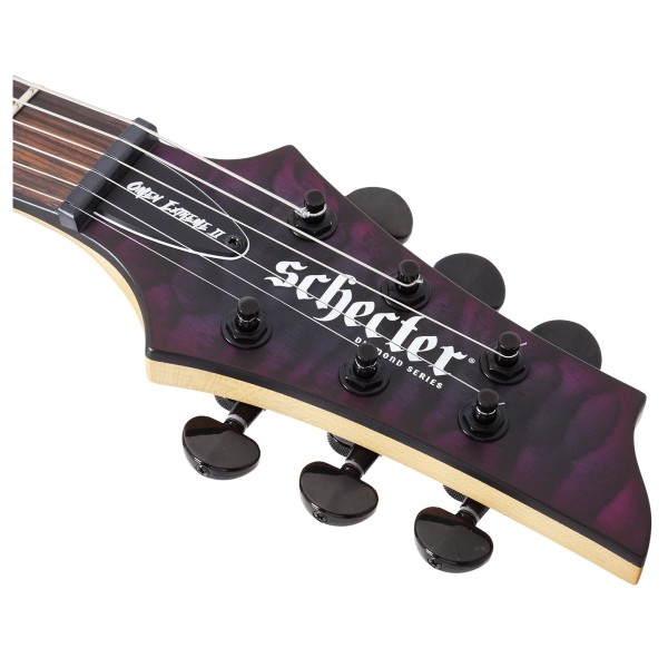 Schecter Omen Extreme-II, Nocturne Shadow - headstock