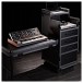 Trojan Pro Stealth DJ 4-Drawer Single Table Heavy-Duty Wheeled Flight Case