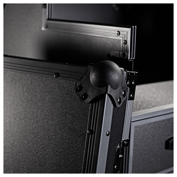 Trojan Pro Stealth DJ 4-Drawer Single Table Heavy-Duty Wheeled Flight Case