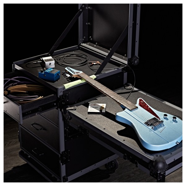 Trojan Pro Stealth 4-Drawer Single Table Heavy-Duty Wheeled Flight Case