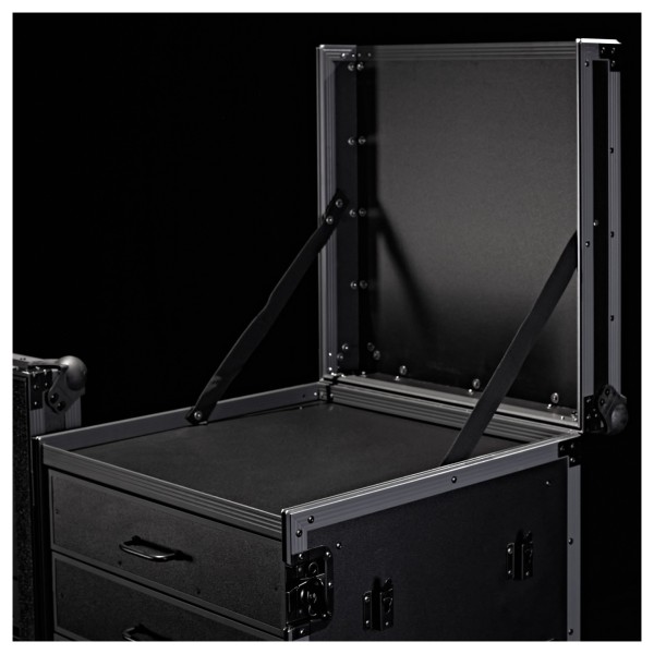 Trojan Pro Stealth 4-Drawer Single Table Heavy-Duty Wheeled Flight Case