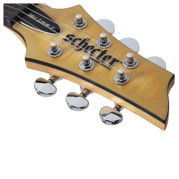 Schecter Omen Extreme-II, Natural Gold Burst - headstock