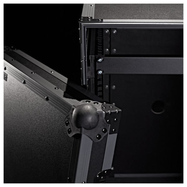 Trojan Pro Stealth 16U Heavy-Duty Wheeled Mixer Rack Flight Case