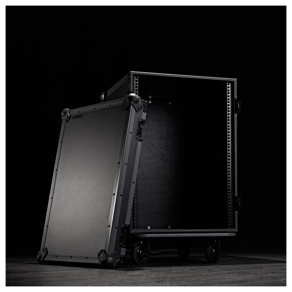 Trojan Pro Stealth 16U Heavy-Duty Wheeled Rack Flight Case
