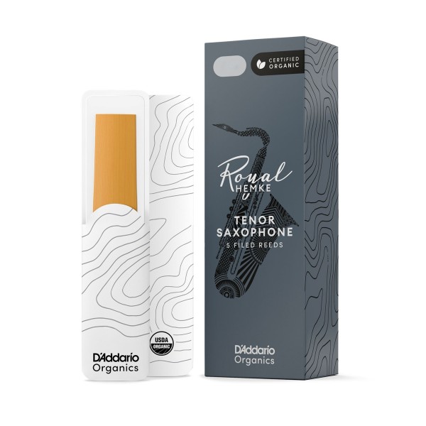 D'Addario Hemke Tenor Saxophone Reeds, 4 (5 Pack) 4